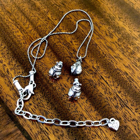 HTF Brighton retired Swarovski crystal ladybug necklace and earrings - Picture 14 of 15